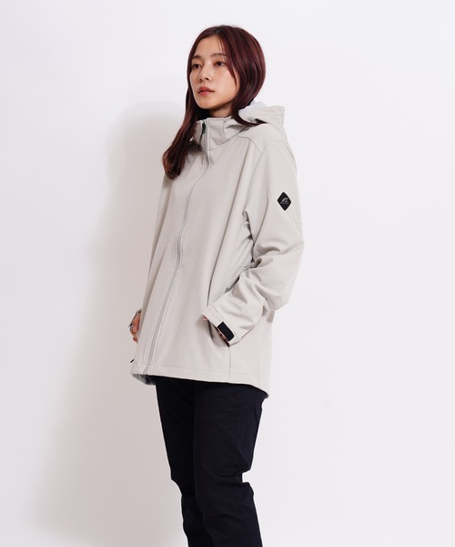 GIORDANO（ジョルダーノ）の「[ GIORDANO ]ソフトシェルマウンテンパーカー | 撥水/ストレッチ/防風/裏地フリース (ユニセックス)（マウンテンパーカー・レディース・ダークグレー/ブラック/グレー・MEDIUM/LARGE/X-LARGE/XX-LARGE）」の20枚目の写真