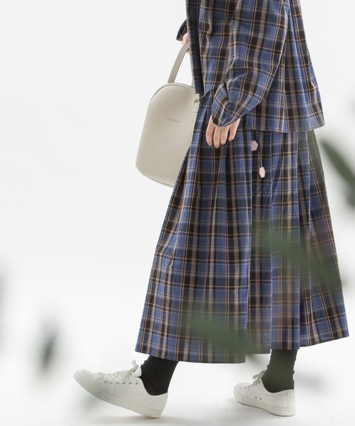 スカート nop de nod / check skirt GR nop de nod（ノップドゥノッド）の「タイプライタータータン