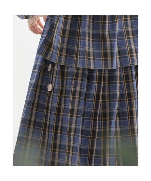 nop de nod（ノップドゥノッド）の「タイプライタータータンチェックスカート（スカート・レディース・ブルー/レッド/グリーン・3）」の8枚目の写真