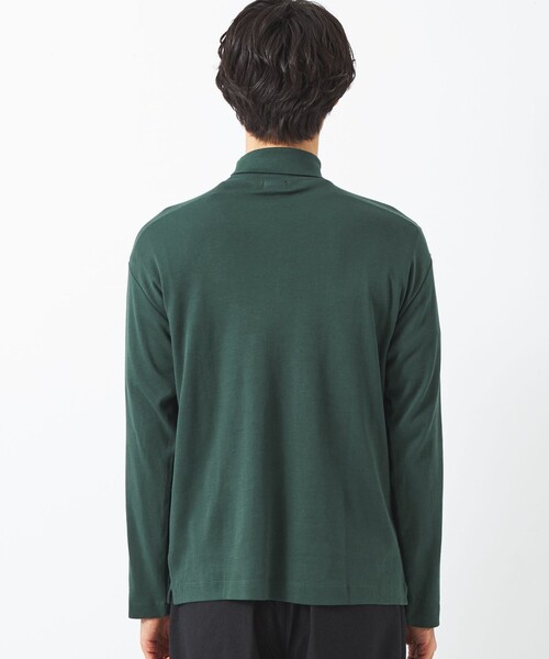 green label relaxing（グリーンレーベルリラクシング）の「オーガニック タートルネック ロングスリーブ カットソー -抗菌-（Tシャツ/カットソー・メンズ・ダークグリーン/ホワイト/ブラック/ライトグレー・L/XL/S/M）」の18枚目の写真
