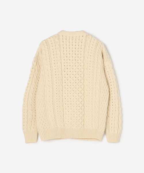 INVERALLAN(インバーアラン)の「INVERALLAN | アランランバーカーディガン WOMEN(カーディガン/ボレロ・レディース・ネイビー/ホワイト・SMALL)」の8枚目の写真