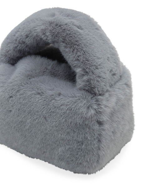 リサイクルフェイクファーフラッフィーショルダーバッグ