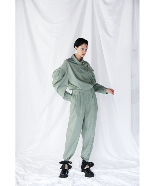 ENFOLD（エンフォルド）の「SOMELOSロンスト VICTORIAN ALLINONE（つなぎ/オールインワン・レディース・ライトカーキ・38）」の3枚目の写真