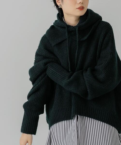 KBF（ケイビーエフ）の「バラクラバSETニット（ニット/セーター・レディース・アイボリー/グリーン/グレー・ONE）」の9枚目の写真