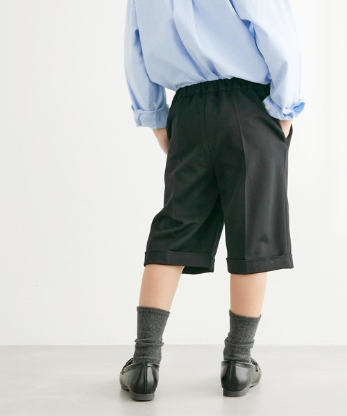 ROPE' PICNIC（ロペピクニック）の「【BOYS】入卒式にも/ウエスト調節付きハーフパンツ/セットアップ対応（その他パンツ・キッズ・ブラック/グレー系その他・110/120/130）」の4枚目の写真