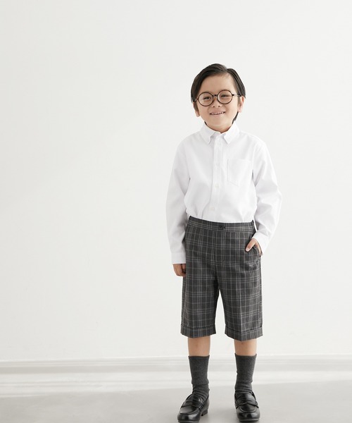 ROPE' PICNIC（ロペピクニック）の「【BOYS】入卒式にも/ウエスト調節付きハーフパンツ/セットアップ対応（その他パンツ・キッズ・ブラック/グレー系その他・110/120/130）」の6枚目の写真