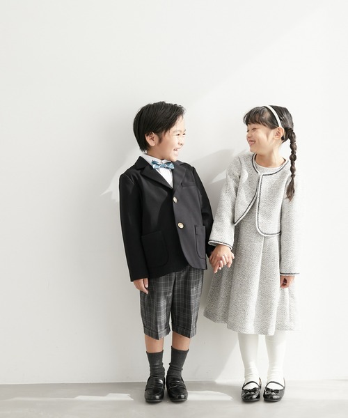 ROPE' PICNIC（ロペピクニック）の「【BOYS】入卒式にも/ウエスト調節付きハーフパンツ/セットアップ対応（その他パンツ・キッズ・ブラック/グレー系その他・110/120/130）」の15枚目の写真