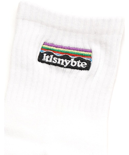 Little sunny bite（リトルサニーバイト）の「Logo socks（ソックス/靴下・レディース・ブラック/ホワイト/グリーン・FREE）」の5枚目の写真