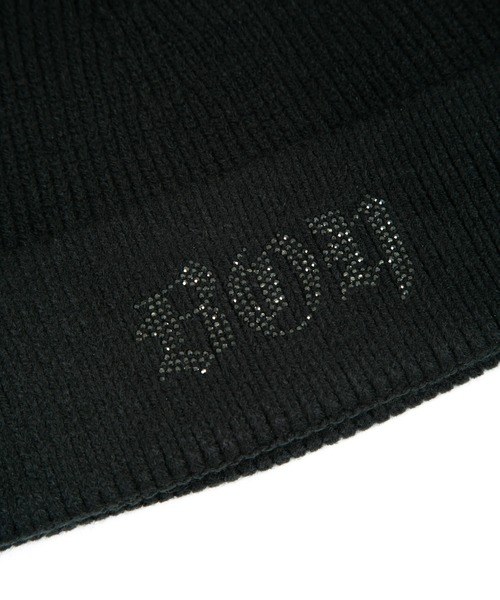 BOY LONDON(ボーイロンドン)の「【BOY LONDON】BOY RHINESTONE KNIT CAP(ニットキャップ/ビーニー・メンズ・ブラック・FREE)」の3枚目の写真