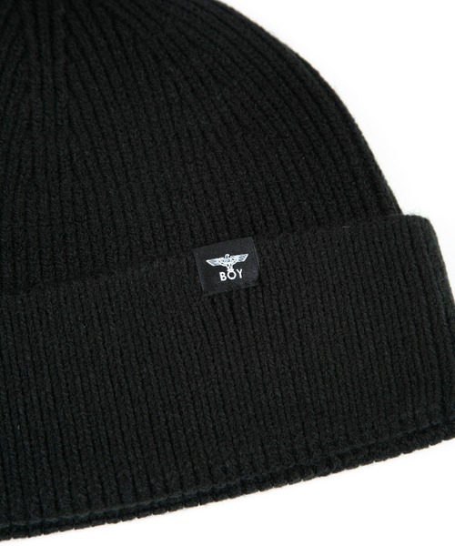 BOY LONDON(ボーイロンドン)の「【BOY LONDON】BOY RHINESTONE KNIT CAP(ニットキャップ/ビーニー・メンズ・ブラック・FREE)」の4枚目の写真