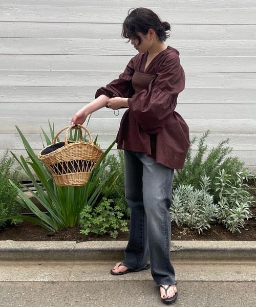 GALLARDAGALANTE（ガリャルダガランテ）の「ストレートデニム（デニムパンツ・レディース・ブルー/ブラック・XS/0/1/2）」の2枚目の写真