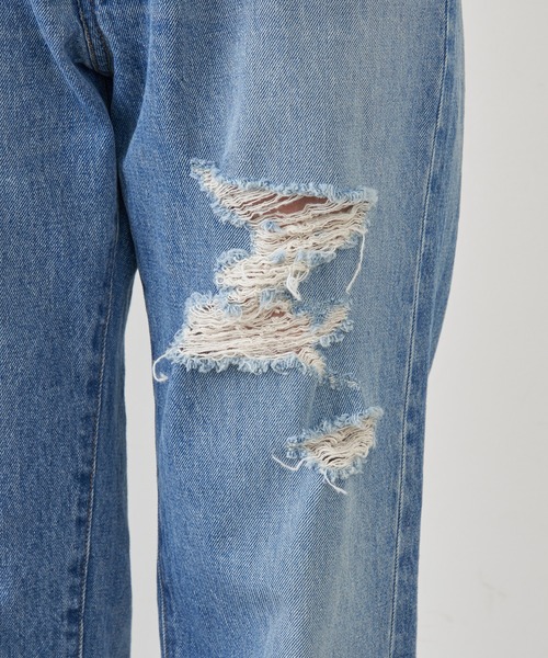 GALLARDAGALANTE（ガリャルダガランテ）の「ストレートデニム（デニムパンツ・レディース・ブルー/ブラック・XS/0/1/2）」の21枚目の写真