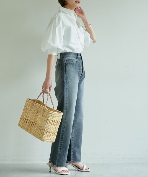 GALLARDAGALANTE（ガリャルダガランテ）の「ストレートデニム（デニムパンツ・レディース・ブルー/ブラック・XS/0/1/2）」の11枚目の写真