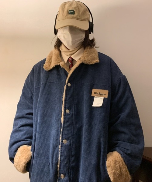 MGV(エムジーヴィー)の「ワンポイント裏ボアジャケット(その他アウター・メンズ・ベージュ/グレー/ブルー・MEDIUM/LARGE/X-LARGE)」の13枚目の写真