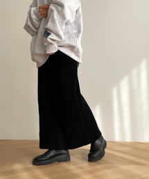 CANAL JEAN | El mar(エルマール) リブニットスカート(スカート)