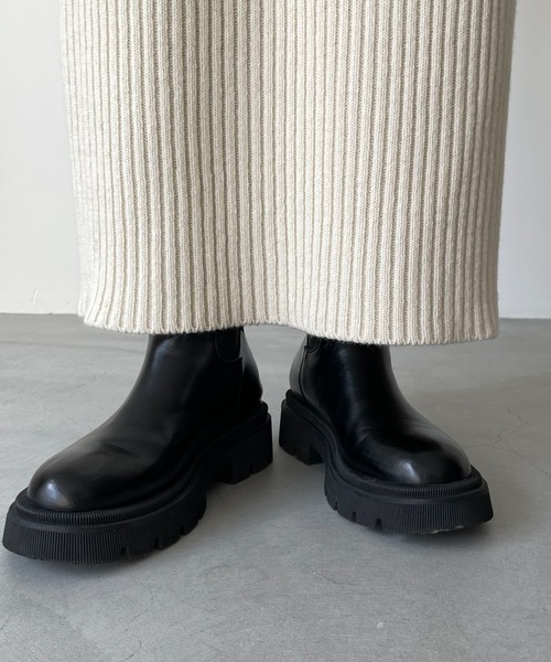 CANAL JEAN（キャナルジーン）の「El mar(エルマール) リブニットスカート（スカート・レディース・ホワイト/ブラック/グレー・ONE SIZE）」の14枚目の写真