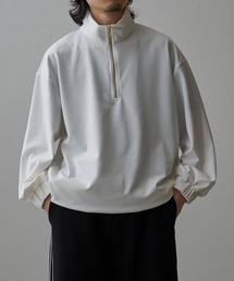 Lui's | ジョーゼットスタンドハーフZIPカットソー(Tシャツ/カットソー)