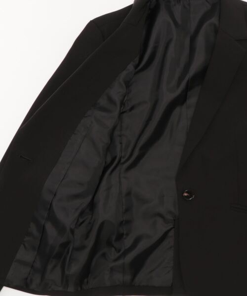 7days Life Styling(セブンデイズライフスタイリング)の「【UVカット】ストレッチダブルクロステーラードジャケット (洗濯機OK)(テーラードジャケット・レディース・ネイビー/ライトグレー/ブラック/モカ・S/LL/M/L)」の16枚目の写真