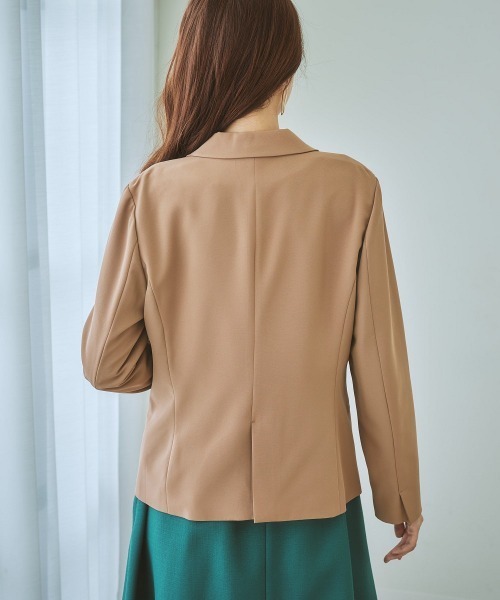 7days Life Styling(セブンデイズライフスタイリング)の「【UVカット】ストレッチダブルクロステーラードジャケット (洗濯機OK)(テーラードジャケット・レディース・ネイビー/ライトグレー/ブラック/モカ・S/LL/M/L)」の20枚目の写真