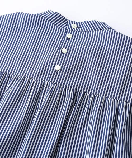 「LA MARINE FRANCAISE」 半袖ブラウス ONE SIZE ブラック レディース LA MARINE FRANCAISE｜マリン フランセーズのシャツ/ブラウス