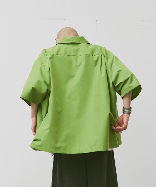 fuv.(ファブ)の「fuv - plain loose shirt 無地ルーズシャツ(シャツ/ブラウス・メンズ・ブラック/ブルー/ホワイト/グリーン・MEDIUM/LARGE)」の11枚目の写真