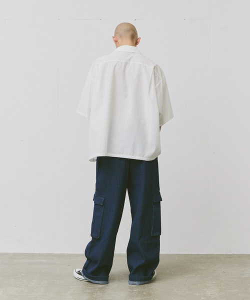 fuv.(ファブ)の「fuv - plain loose shirt 無地ルーズシャツ(シャツ/ブラウス・メンズ・ブラック/ブルー/ホワイト/グリーン・MEDIUM/LARGE)」の20枚目の写真