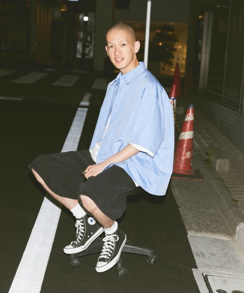 fuv.(ファブ)の「fuv - plain loose shirt 無地ルーズシャツ(シャツ/ブラウス・メンズ・ブラック/ブルー/ホワイト/グリーン・MEDIUM/LARGE)」の14枚目の写真