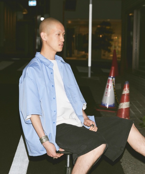 fuv.(ファブ)の「fuv - plain loose shirt 無地ルーズシャツ(シャツ/ブラウス・メンズ・ブラック/ブルー/ホワイト/グリーン・MEDIUM/LARGE)」の13枚目の写真