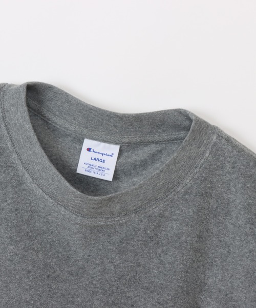 Champion(チャンピオン)の「【Champion/チャンピオン】メンズ ベーシック ショートスリーブTシャツ(Tシャツ/カットソー・メンズ・ネイビー/サンドベージュ/ホワイト/モスグリーン/グレー/ブラック・MEDIUM/LARGE/X-LARGE)」の21枚目の写真