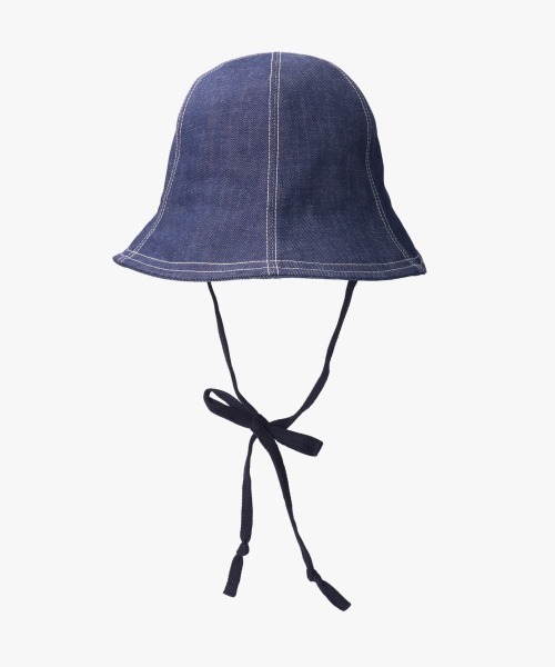OVERRIDE（オーバーライド）の「OVERRIDE  OGC DENIM TULIP SG / オーバーライド（ハット・レディース・ブラック/ブルー/ナチュラル/ダークベージュ・58cm）」の4枚目の写真