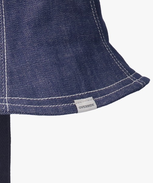 OVERRIDE（オーバーライド）の「OVERRIDE  OGC DENIM TULIP SG / オーバーライド（ハット・レディース・ブラック/ブルー/ナチュラル/ダークベージュ・58cm）」の9枚目の写真