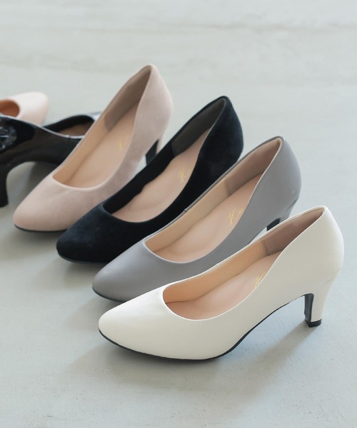 走れるパンプス ラウンドトゥ7cmヒール（パンプス）｜KOBE LETTUCE
