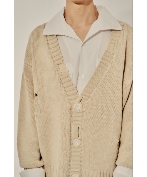 Adoon plain(アドーンプレーン)の「【Oversized shirring shirt】/オーバーサイズシャーリングシャツ(シャツ/ブラウス・メンズ・ブラック/オフホワイト・MEDIUM/LARGE)」の19枚目の写真