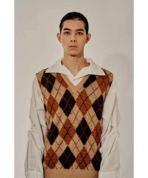 Adoon plain(アドーンプレーン)の「【Oversized shirring shirt】/オーバーサイズシャーリングシャツ(シャツ/ブラウス・メンズ・ブラック/オフホワイト・MEDIUM/LARGE)」の17枚目の写真