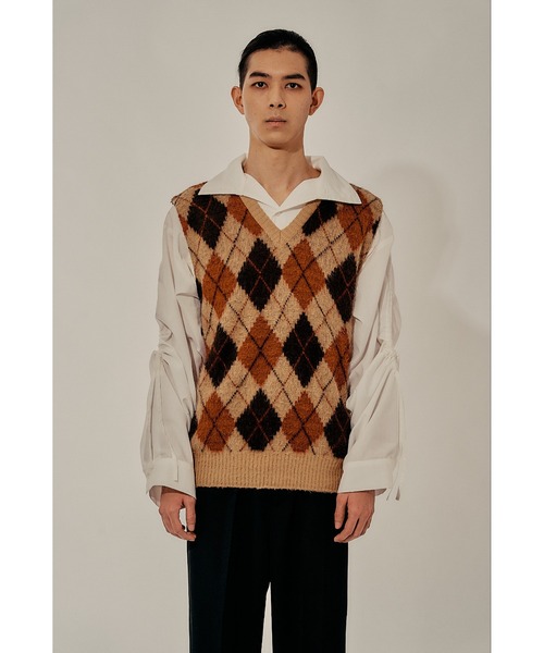 Adoon plain(アドーンプレーン)の「【Oversized shirring shirt】/オーバーサイズシャーリングシャツ(シャツ/ブラウス・メンズ・ブラック/オフホワイト・MEDIUM/LARGE)」の18枚目の写真