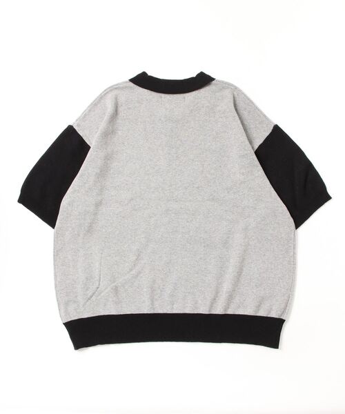 AVIREX（アヴィレックス）の「《直営店限定》HARF ZIP POLO/ハーフジップ ポロシャツ（ニット/セーター・レディース・グレー/ベージュ・L/M）」の13枚目の写真