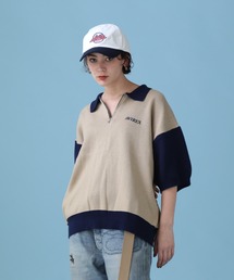 AVIREX | 《直営店限定》HARF ZIP POLO/ハーフジップ ポロシャツ(ニット/セーター)