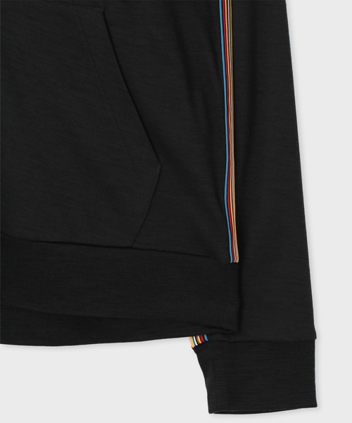 Paul Smith ポールスミス　ストライプテープ ウール スムース パーカー Paul Smith（ポールスミス）の「ストライプテープ ウールスムース