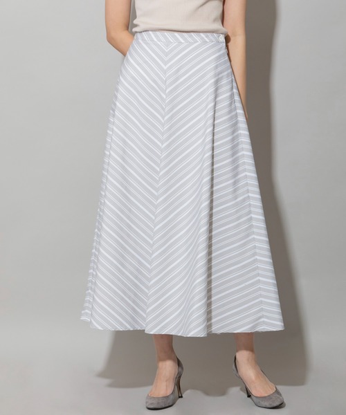 Munich（ミューニック）の「コットンポリエステルタイプライターフレアスカート（スカート・レディース・ネイビー/ブラック/ライトグレー・XS/S）」の17枚目の写真