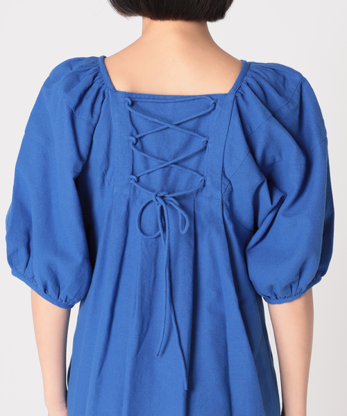 JOINT WORKS(ジョイントワークス)の「Cアムンゼンボリュームスリーブワンピース(ワンピース・レディース・ブルー/ホワイト/ブラック・SMALL/MEDIUM)」の21枚目の写真