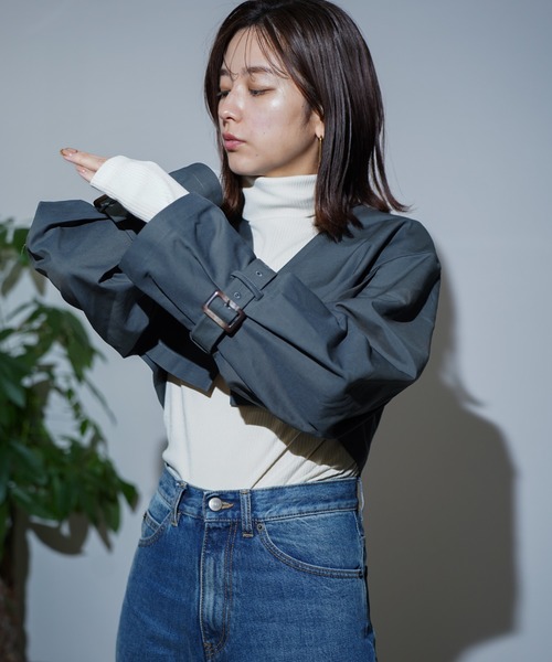 CIEL'AIR 3WAY LAYERED TRENCH COAT ネイビー