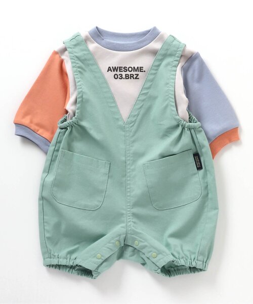 BREEZE（ブリーズ）の「ボディーオール×パンツセットアップ（その他ベビーウェア・キッズ・ミント/チャコール・70/80）」の12枚目の写真