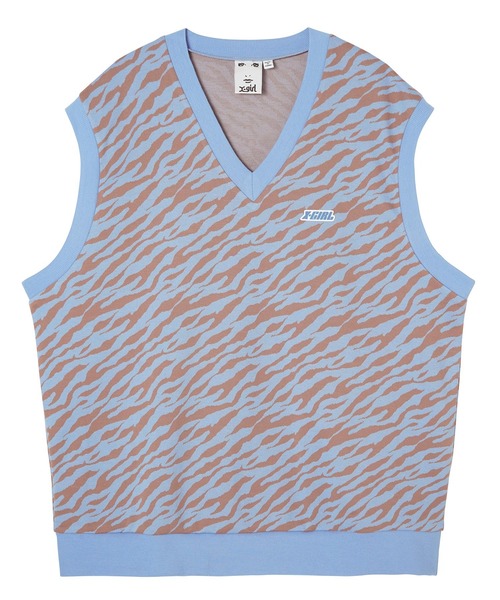 X-girl（エックスガール）の「ZEBRA PATTERN VEST（ベスト）」 - WEAR