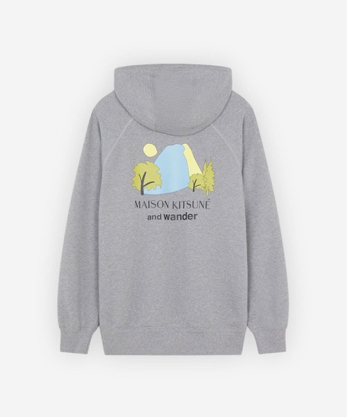 プ*郎様 MAISON KITSUNÉ and wander メンズコットンスウ Maison Kitsune（メゾンキツネ）の「MK x AND WANDER DRY COTTON