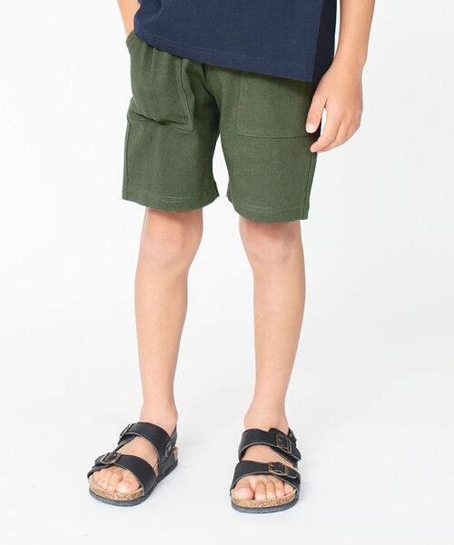 BRANSHES（ブランシェス）の「ラクショーパンツ(4分丈)（その他パンツ・キッズ・ネイビー/カーキオリーブ/その他/アイボリー/イエロー/オフホワイト/ベージュ/ブラック/グレー/カーキ・140/110/130/100/150/90/120）」の7枚目の写真