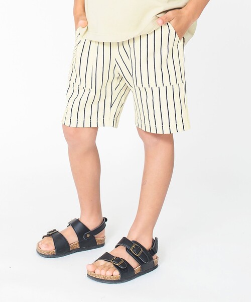 BRANSHES（ブランシェス）の「ラクショーパンツ(4分丈)（その他パンツ・キッズ・ネイビー/カーキオリーブ/その他/アイボリー/イエロー/オフホワイト/ベージュ/ブラック/グレー/カーキ・140/110/130/100/150/90/120）」の2枚目の写真