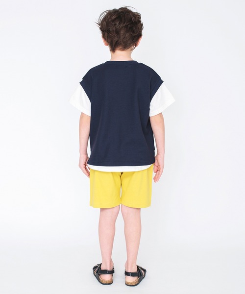 BRANSHES（ブランシェス）の「ラクショーパンツ(4分丈)（その他パンツ・キッズ・ネイビー/カーキオリーブ/その他/アイボリー/イエロー/オフホワイト/ベージュ/ブラック/グレー/カーキ・140/110/130/100/150/90/120）」の20枚目の写真