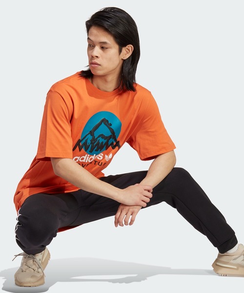 正品 adidas アドベンチャーマウンテンTシャツ/半袖アディダス adidas（アディダス）の「アディダス アドベンチャー マウンテン