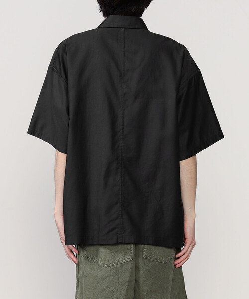 DANTON（ダントン）の「DANTON | ライトモールスキン 半袖カバーオールジャケット MEN（カバーオール・メンズ・ブルー/チャコール・40/42）」の7枚目の写真