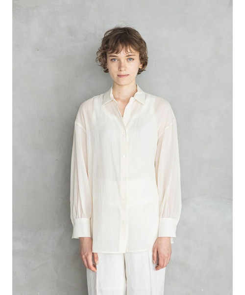 enchainement（アンシェヌマン）の「Cotton Chiffon Shirt（シャツ 